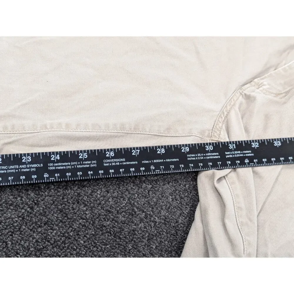 North Face Men's Pants Chino Travel ABLS Khaki Beige Straight Leg Size 38/32